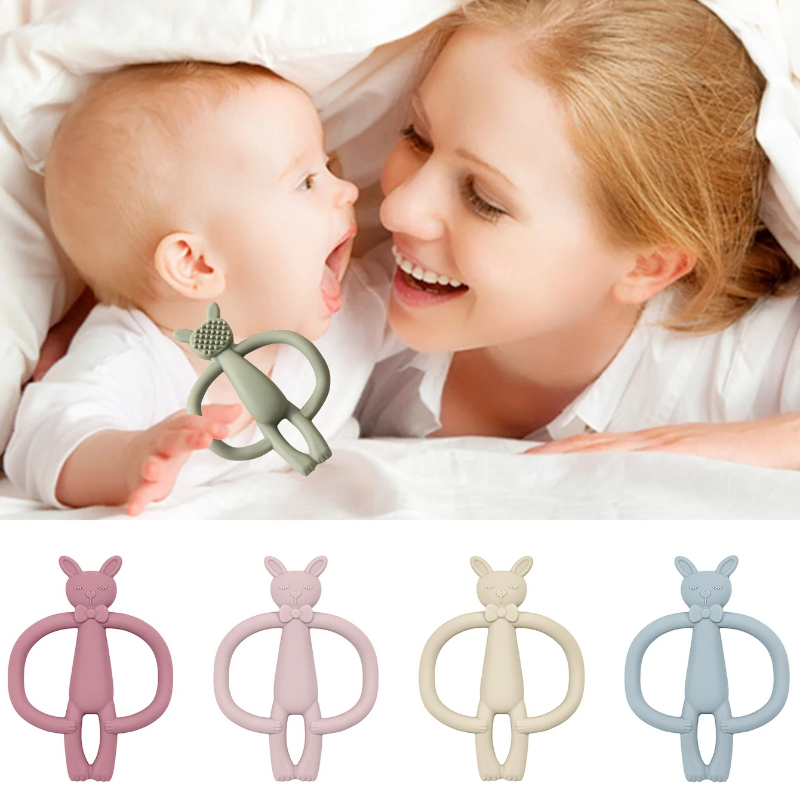 Color Kids 1PC Silicone Teethe – обзор и цена Baby Products Rabbit