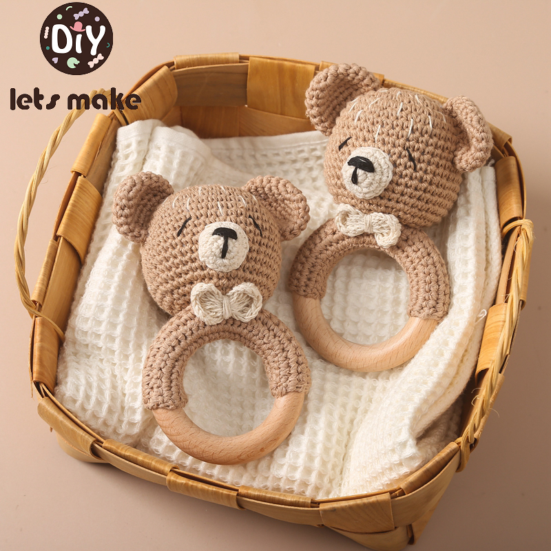 1Pc Baby Wooden Rattle Toys Wo – обзор и цена Baby Products Rabbit