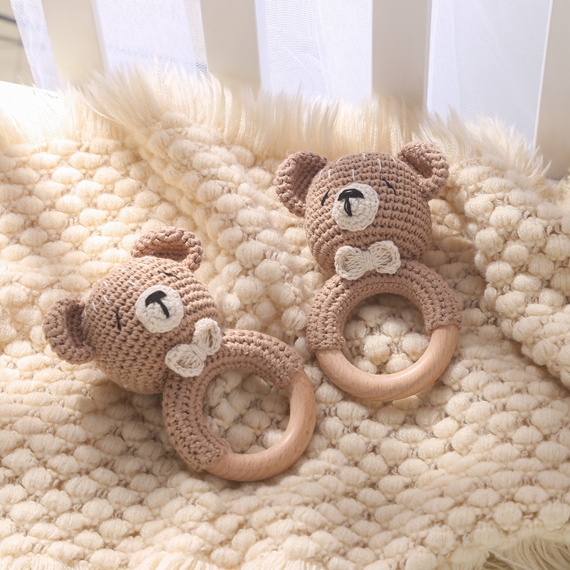 1Pc Baby Wooden Rattle Toys Wo – обзор и цена Baby Products Rabbit