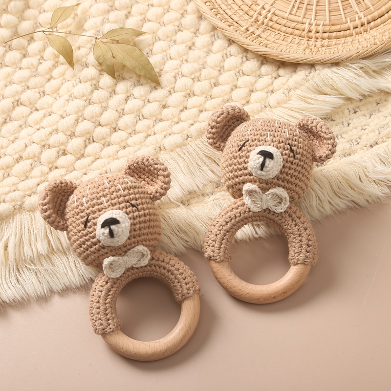1Pc Baby Wooden Rattle Toys Wo – обзор и цена Baby Products Rabbit