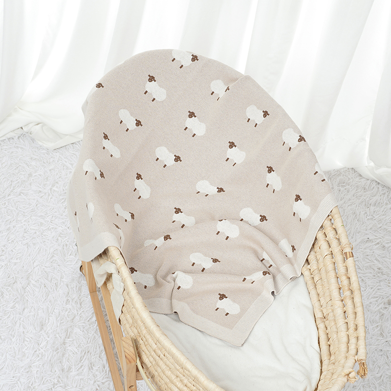 Cute Sheep Print Muslin Newbor – обзор и цена Baby Products Organic
