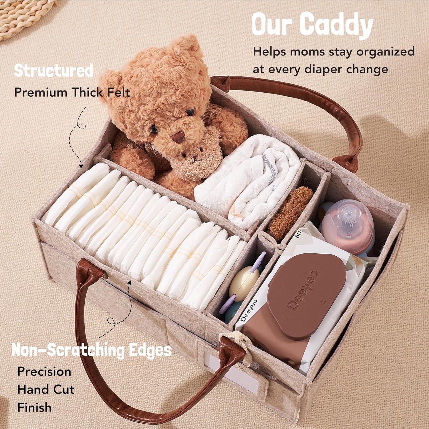 Baby Felt Storage Nursery Orga – обзор и цена Baby Products Basket