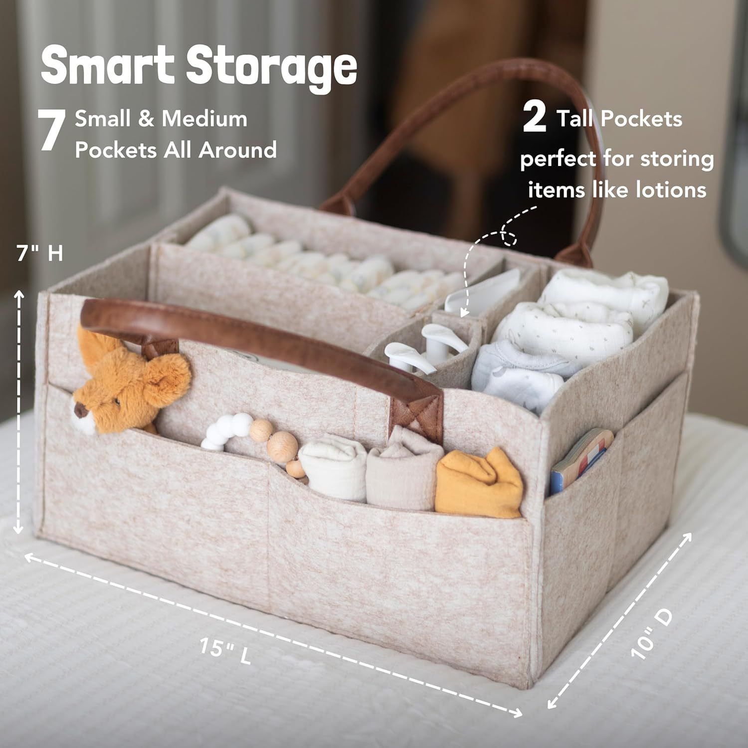 Baby Felt Storage Nursery Orga – обзор и цена Baby Products Basket