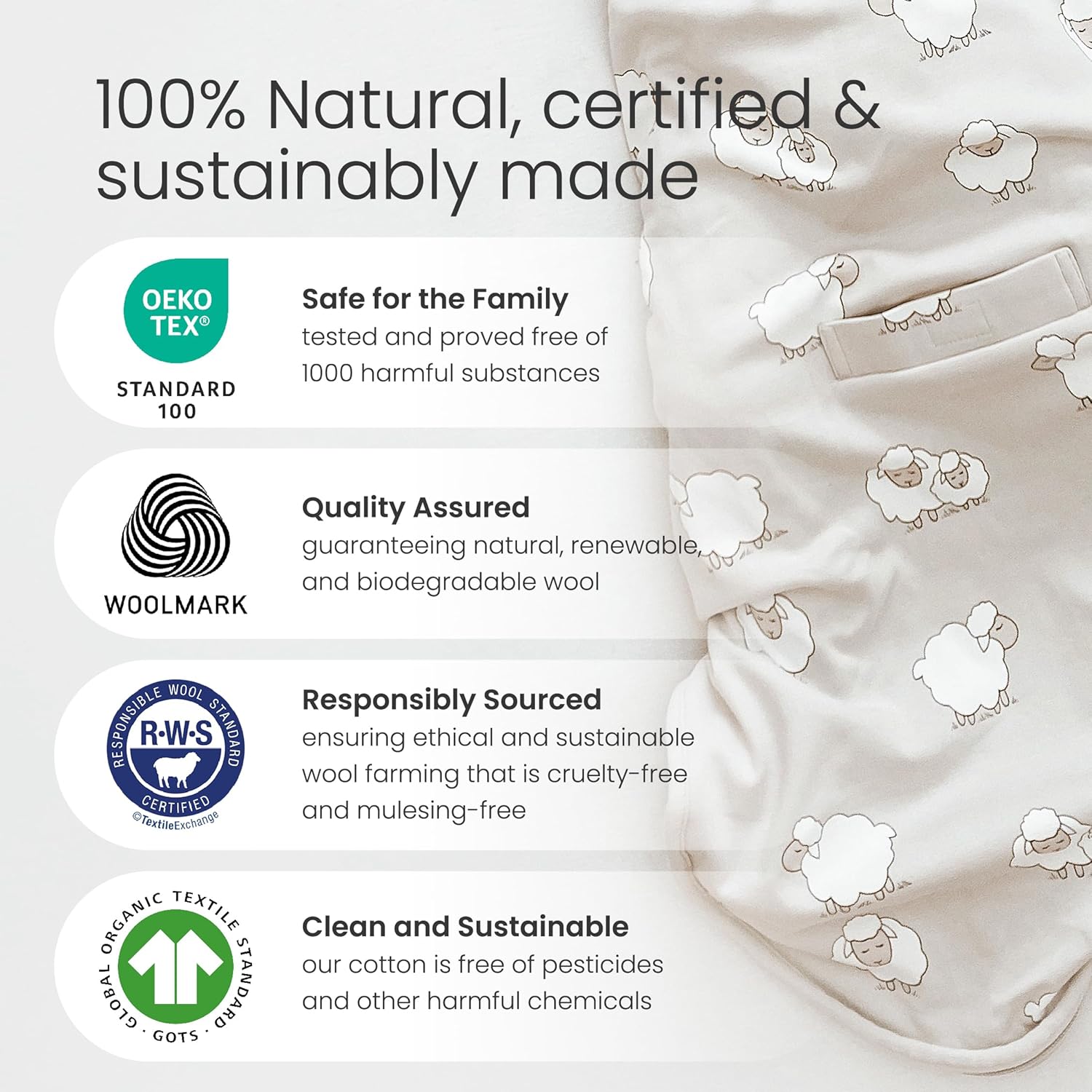Merino Wool & Organic Cotton B – обзор и цена Baby Products Organic