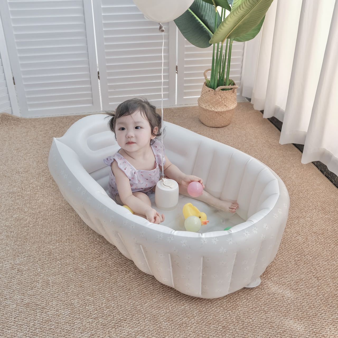 1PC Cartoon Inflatable Bathtub – обзор и цена Baby Products For Newborn