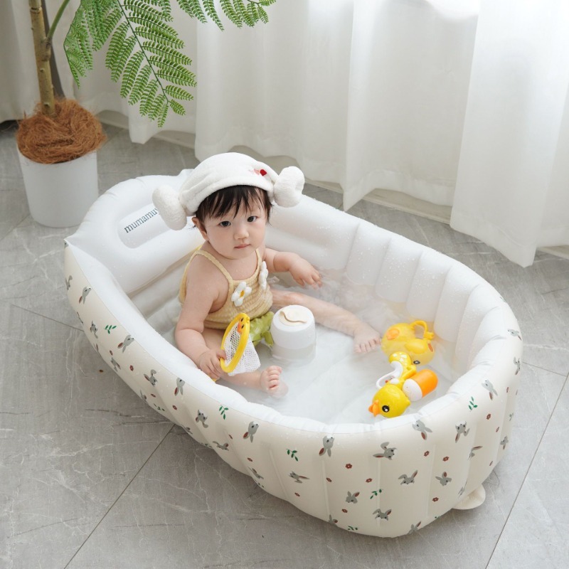 1PC Cartoon Inflatable Bathtub – обзор и цена Baby Products For Newborn