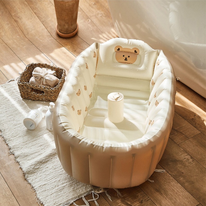 1PC Cartoon Inflatable Bathtub – обзор и цена Baby Products For Newborn