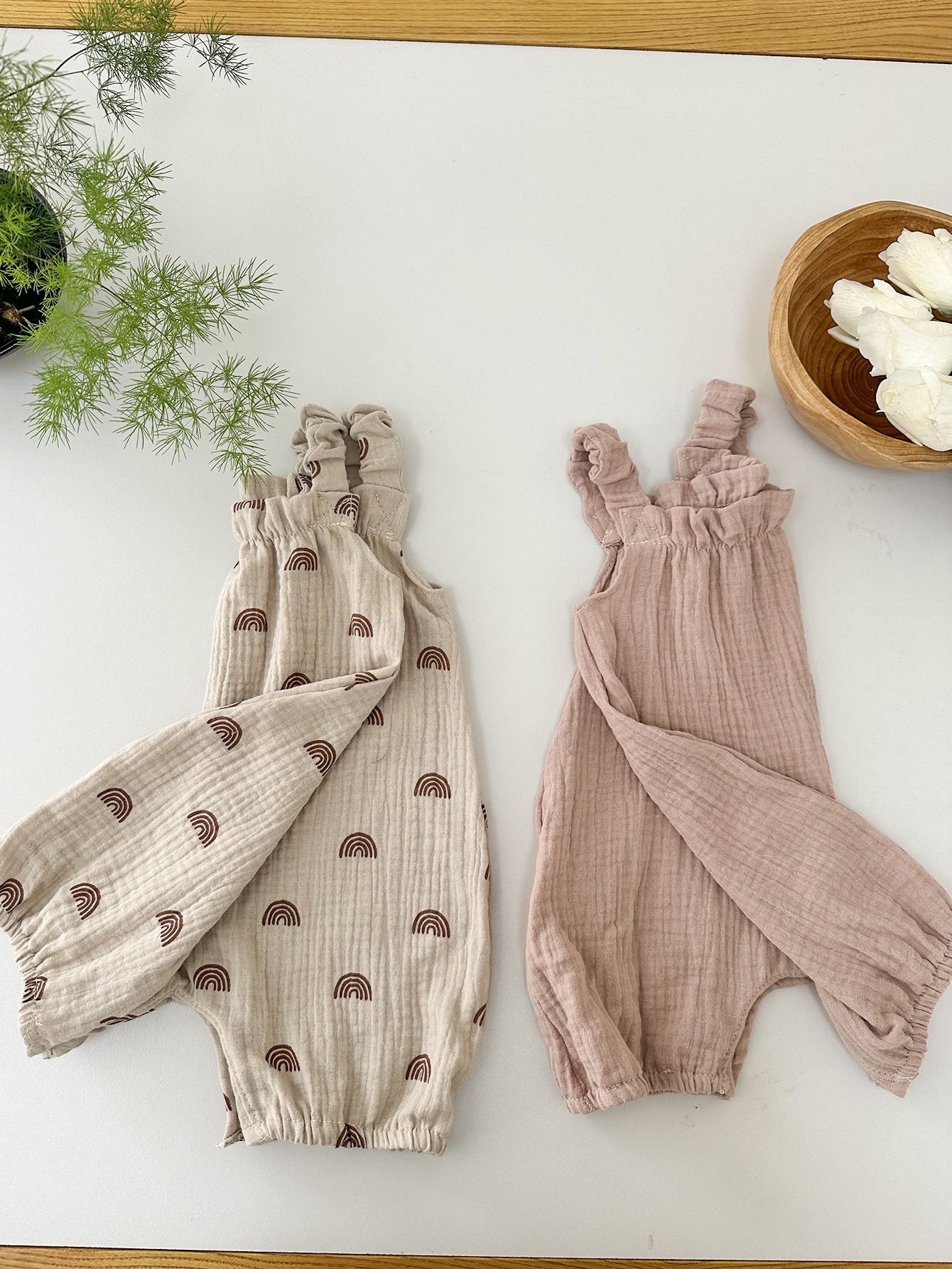 2pcs Baby Romper Suit Rainbow  – обзор и цена Baby Products Organic