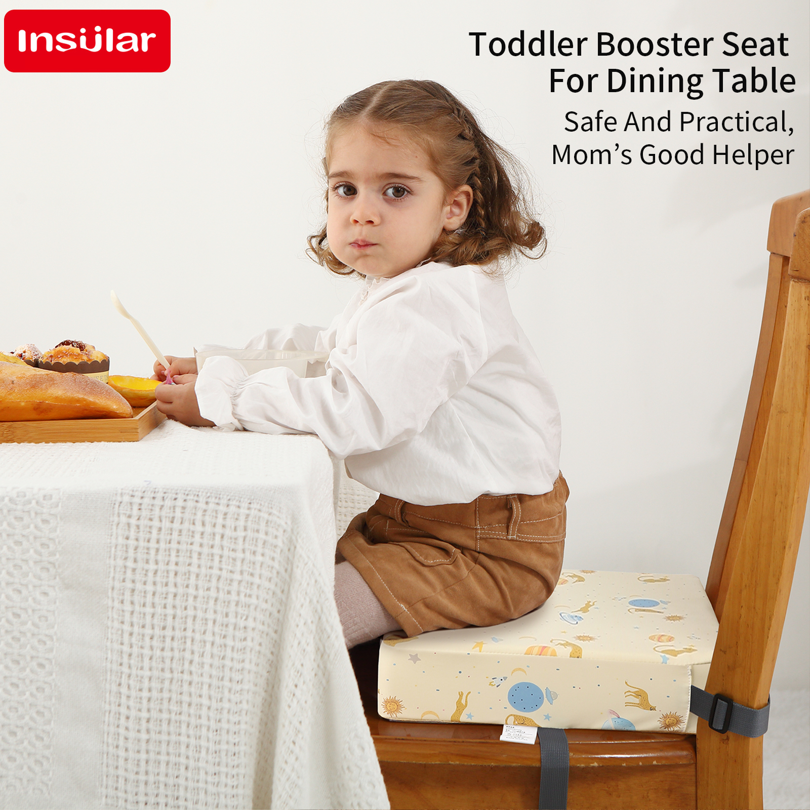 INSULAR Waterproof Non-Slip Hi – обзор и цена Baby High Chair Booster