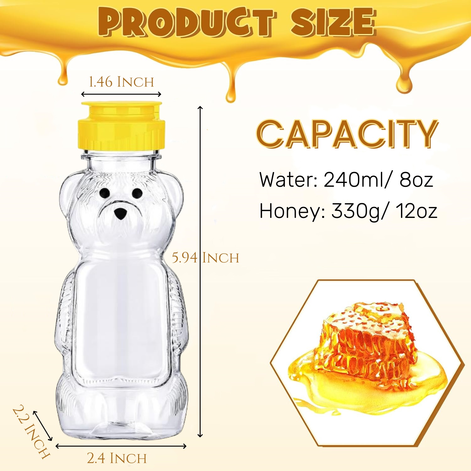 12-36pcs Plastic Bear Honey Ja – обзор и цена Baby Products Distributor