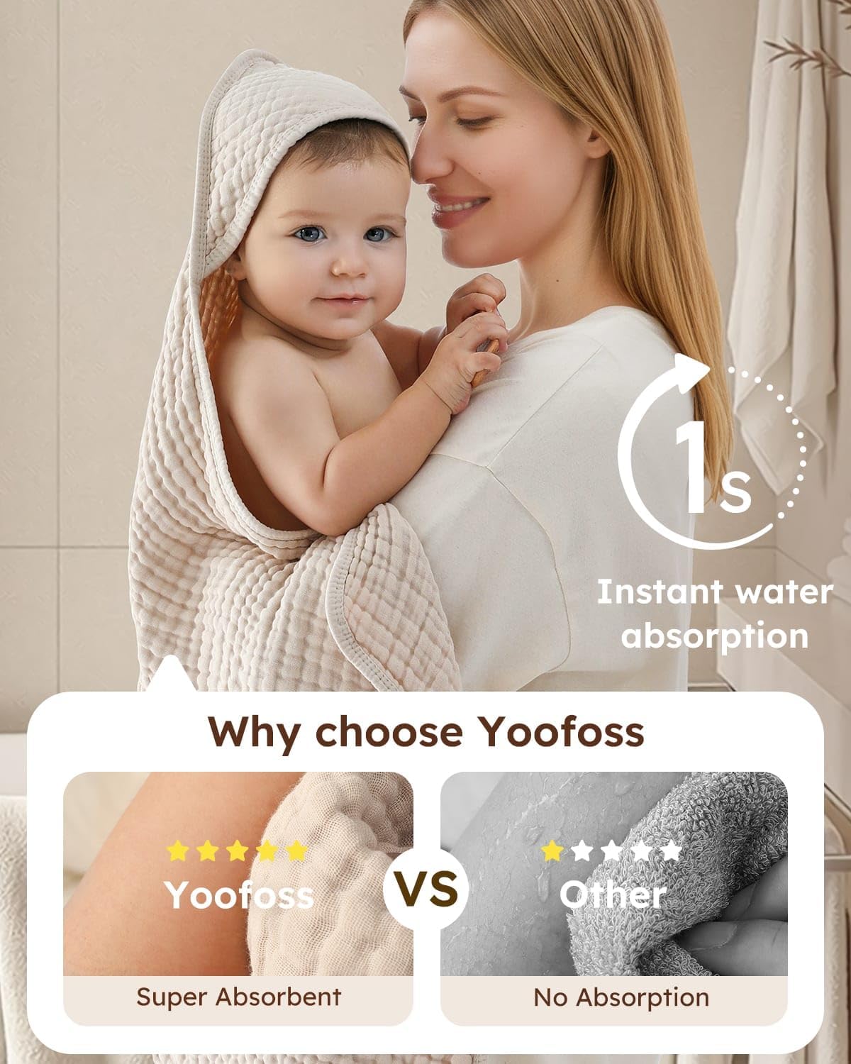 Hooded Baby Towels 2 Pack 100% – обзор и цена Baby Products For Newborn